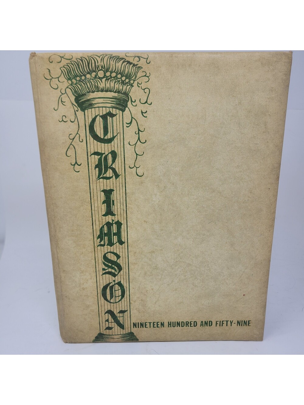 1959 Attica High School Yearbook Crimson Attica Indiana Fountain County Signed